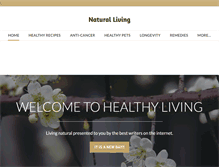 Tablet Screenshot of natural--living.com
